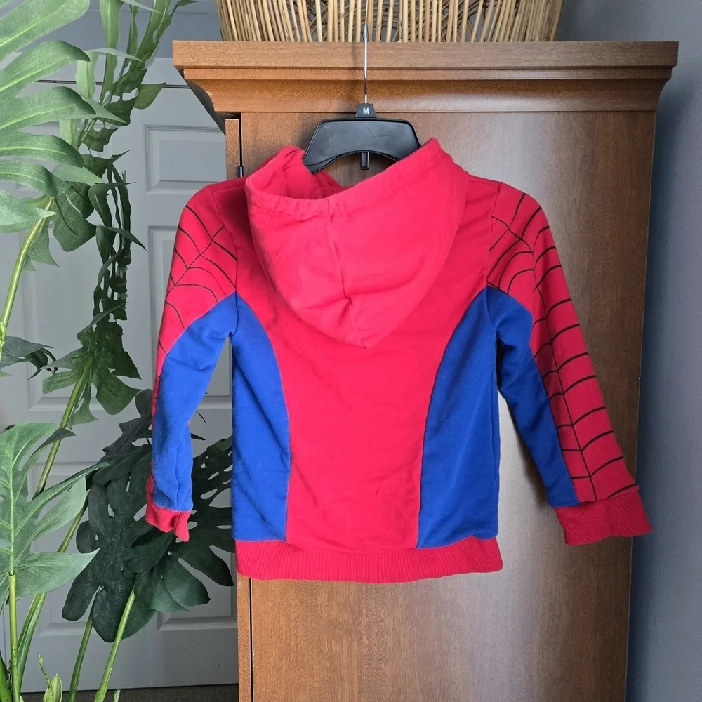 Red and Blue Spider Hero Kids Costume And Plush Toy - Picture 3 of 7